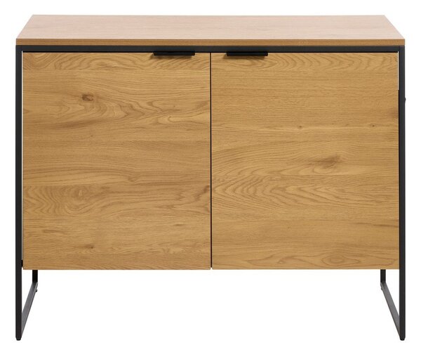 Скрин от декор от дъб в естествен цвят 104,5x80x45 cm Cesura – Unique Furniture