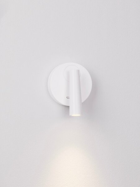 Алуминиев LED прожектор с огъваща се структура в матово бял цвят 7x10 cm Tico – Nova Luce