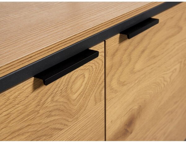 Библиотека от декор от дъб в естествен цвят 90x190x40 cm Cesura – Unique Furniture