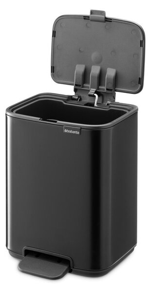 Матово черно стоманено кошче за боклук с педал 4 l Bo – Brabantia