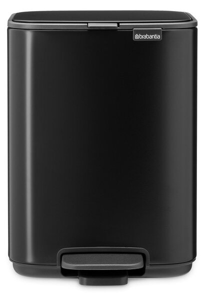 Матово черно стоманено кошче за боклук с педал 4 l Bo – Brabantia