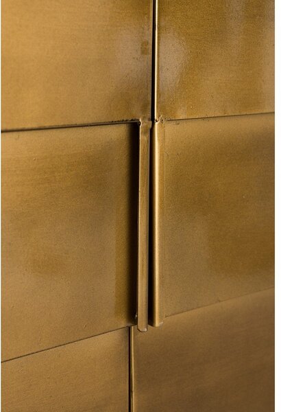 Метален скрин в златист цвят 117x70x26 cm Hanna – Dutchbone