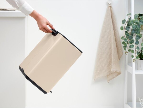 Бежово стоманено кошче за боклук с педал 12 l Bo – Brabantia