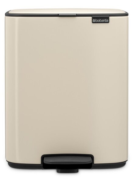 Бежово стоманено кошче за боклук с педал 12 l Bo – Brabantia