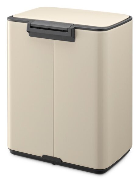 Бежово стоманено кошче за боклук с педал 12 l Bo – Brabantia