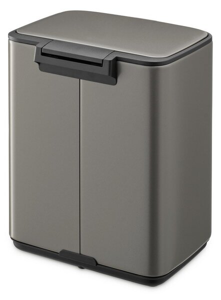 Сиво стоманено кошче за боклук с педал 7 l Bo – Brabantia