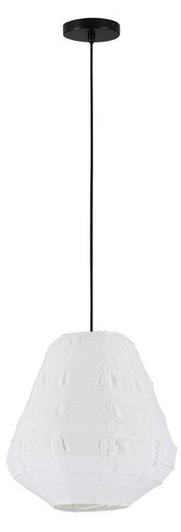 Бяло ленено висящо осветително тяло ø 36 cm Linnet – Nova Luce