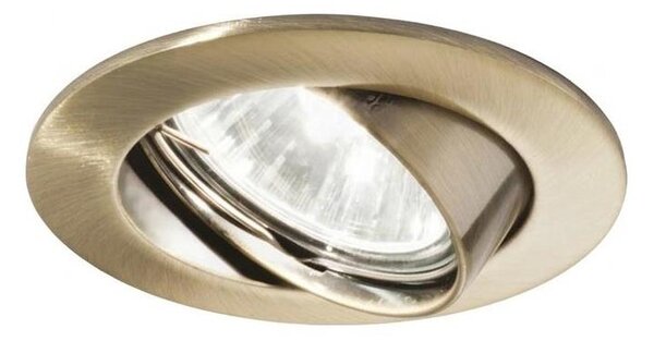 Ideal Lux - Вградено осветително тяло SWING 1xGU10/28W/230V Ø 8,2 см месинг