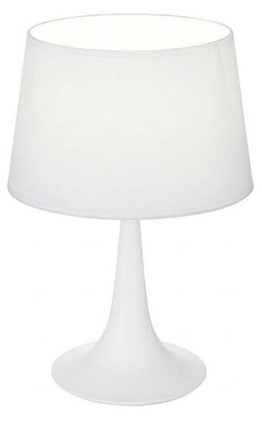 Ideal Lux - Настолна лампа LONDON 1xE27/60W/230V бяла