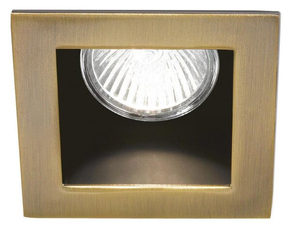 Ideal Lux - Вградено осветително тяло FUNKY 1xGU10/50W/230V 9x9 см месинг