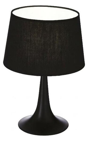 Ideal Lux - Настолна лампа LONDON 1xE27/60W/230V черна