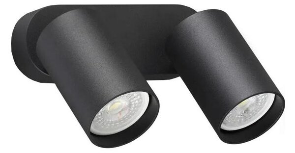 Ideal Lux - LED стенен насочващ аплик DYNAMITE 2xGU10/7W/230V CRI 90 черен