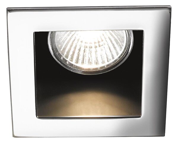 Ideal Lux - Вградено таванно осветително тяло FUNKY 1xGU10/50W/230V 9x9 см лъскав хром