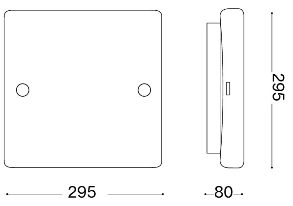 Ideal Lux - Плафон CELINE 2xE27/60W/230V 29,5x29,5 бял