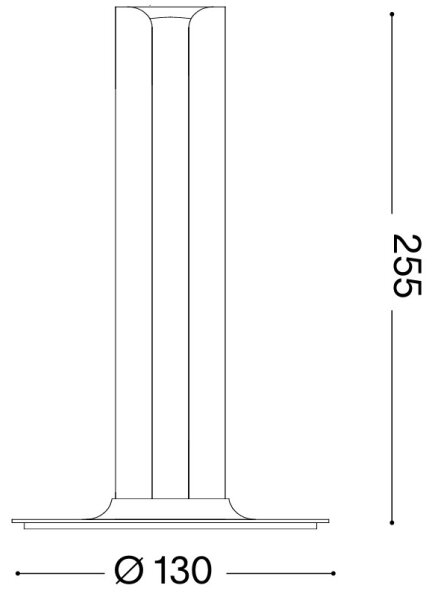 Ideal Lux - Димируема LED настолна лампа DORICA LED/8W/230V CRI 90 синя