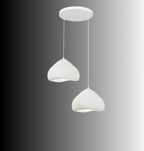 Brilagi - полилей на кабел WABI SABI 2xE27/40W/230V Ø 45 cm бял
