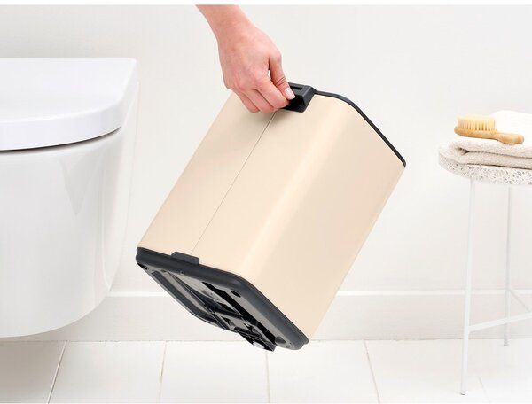 Бежово стоманено кошче за боклук с педал 7 l Bo – Brabantia