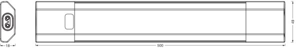 Osram - димируемо LED подшкафно осветително тяло със сензор LINEAR EDGE LED/8W/230V 50 cm бяло