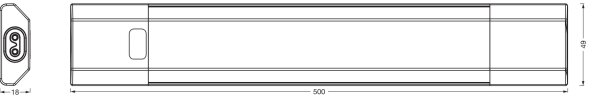 Osram - LED RGBW Димируемо осветително тяло за под шкаф LINEAR EDGE LED/8W/230V бяло+дистанционно управление