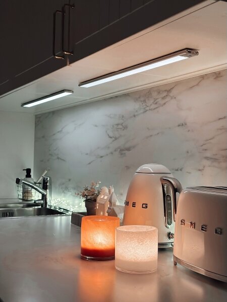 Osram - LED подшкафно осветително тяло със сензор LINEAR LED/3,2W/3,7V 40 cm, сиво