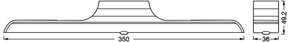 Osram - димируемо LED осветително тяло за под шкаф с сензор LINEAR LED/5W/5V 35 cm бяло