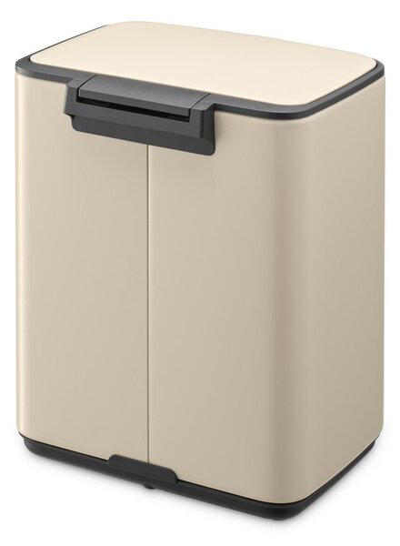 Бежово стоманено кошче за боклук с педал 7 l Bo – Brabantia