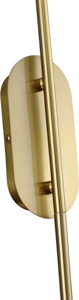 Настенна лампа PIEGA 1xE14/40W/230V месинг/димно бежово