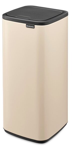 Бежово стоманено кошче за боклук отваряне с докосване 30 l Bo Touch – Brabantia