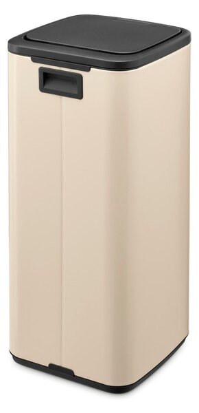 Бежово стоманено кошче за боклук отваряне с докосване 30 l Bo Touch – Brabantia