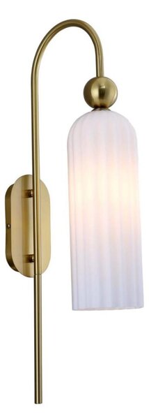 Аплик PIEGA 1xE14/40W/230V месинг/бяла