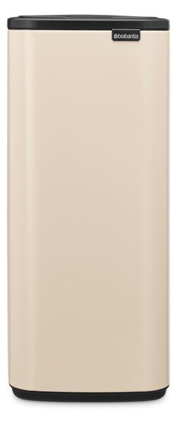 Бежово стоманено кошче за боклук отваряне с докосване 30 l Bo Touch – Brabantia