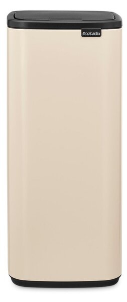 Бежово стоманено кошче за боклук отваряне с докосване 30 l Bo Touch – Brabantia