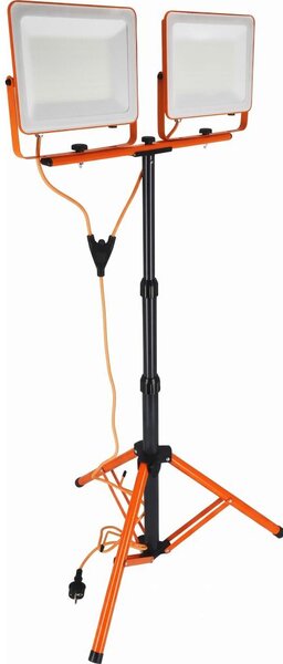 LED прожектор със стойка 2xLED/100W/230V 4500K IP65 оранжев