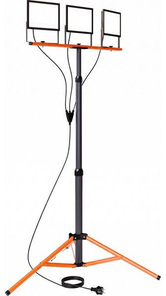 LED прожектор със стойка 3xLED/100W/230V 4500K IP65 черно/оранжево