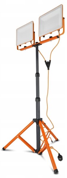 LED прожектор със стойка 2xLED/100W/230V 4500K IP65 оранжев