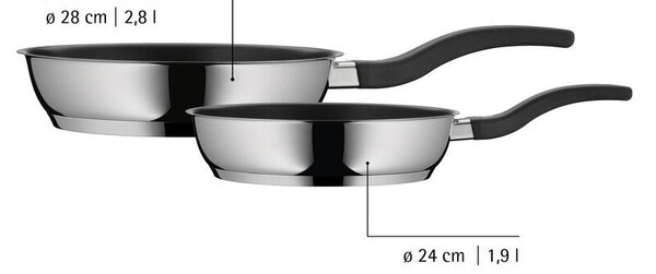 Тигани с керамично покритие от неръждаема стомана 2 бр. ø 28 cm Devil – WMF