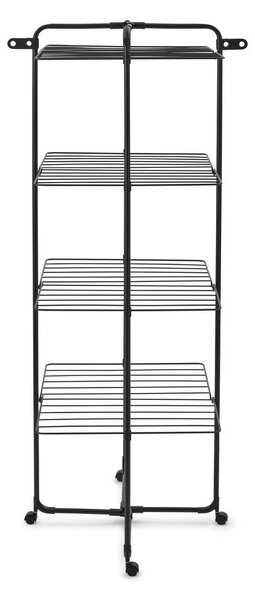 Матово черна сушилня за дрехи 30 m HangOn Tower – Brabantia