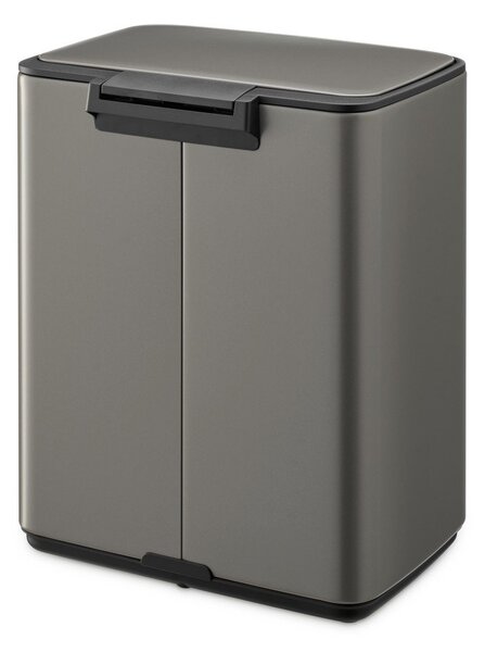 Сиво стоманено кошче за боклук с педал 12 l Bo – Brabantia