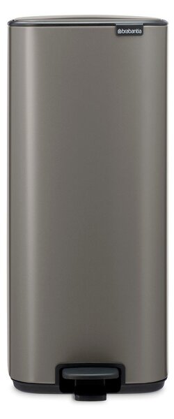 Сиво стоманено кошче за боклук с педал 30 l Bo – Brabantia