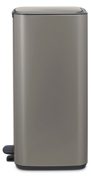 Сиво стоманено кошче за боклук с педал 30 l Bo – Brabantia