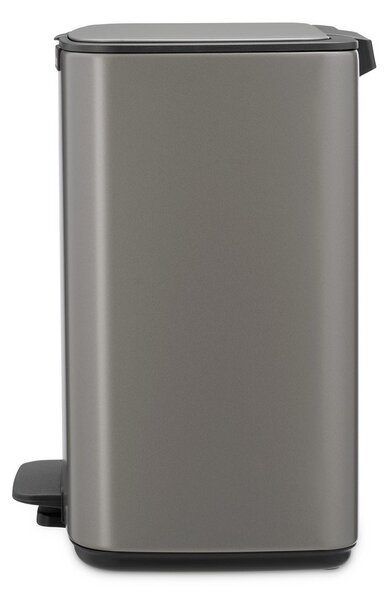Сиво стоманено кошче за боклук с педал 12 l Bo – Brabantia
