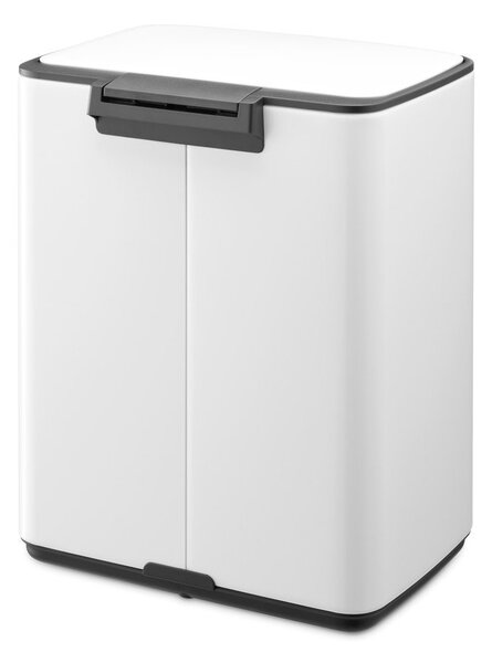 Бяло стоманено кошче за боклук с педал 12 l Bo – Brabantia