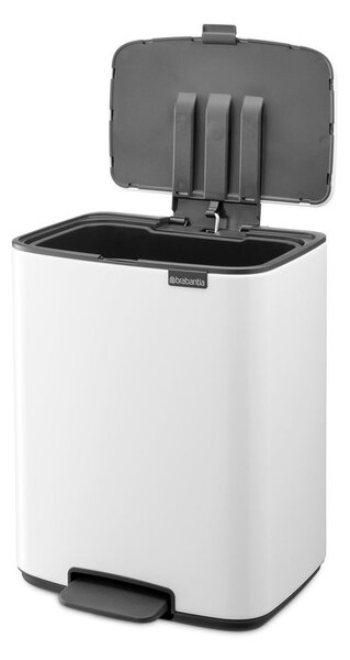Бяло стоманено кошче за боклук с педал 12 l Bo – Brabantia