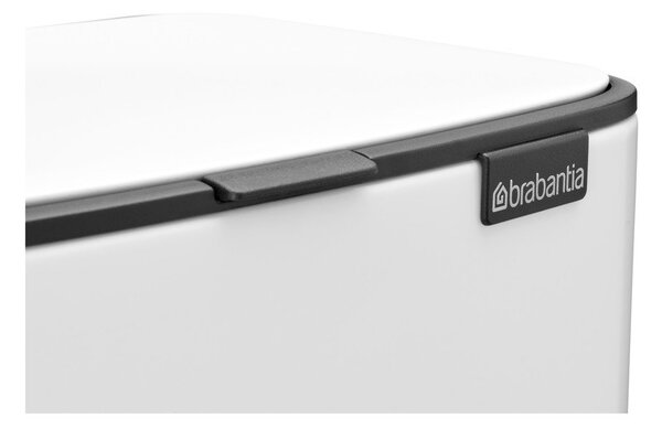 Бяло стоманено кошче за боклук с педал 12 l Bo – Brabantia