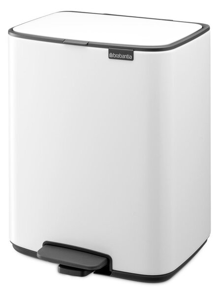 Бяло стоманено кошче за боклук с педал 12 l Bo – Brabantia