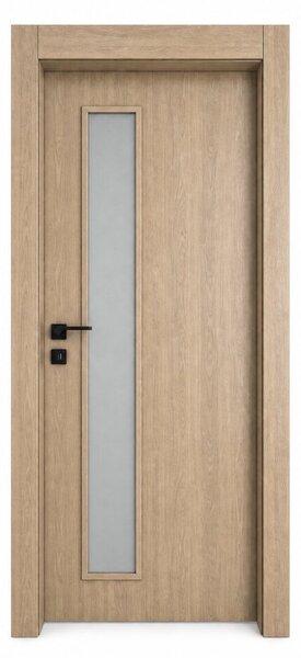 Интериорна врата с каса EUROSTILL TORINO с остъкление Advanced PW 78x205 cm Дъб Гладстоун