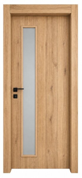 Интериорна врата с каса EUROSTILL MILANO с остъкление Advanced PW 78x205 cm Дъб Мауела