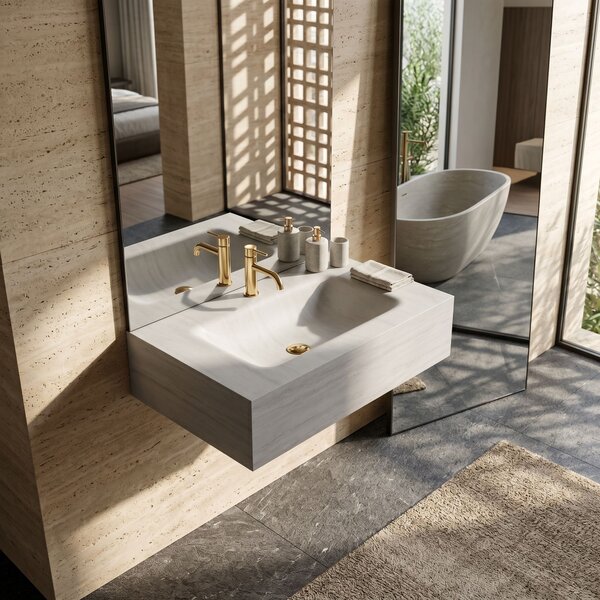 Стенна мивка REA Apollo Muralto Roma 80