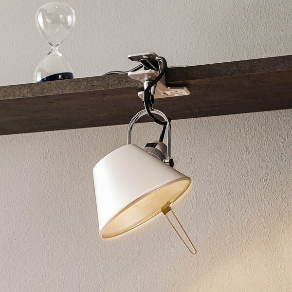 Artemide Tolomeo Pinza - Дизайнерска лампа със скоба, Металик, Дневна/трапезария, Метал, Дизайн