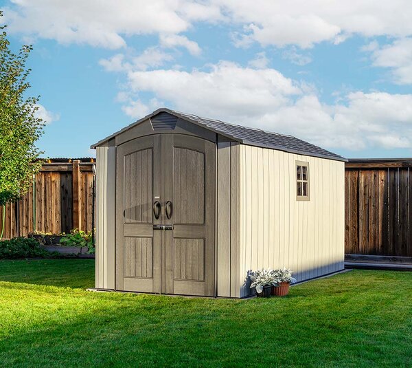 Градинска барака Lifetime Utah 427х206х265 см, 8.7 кв м, HDPE пластмаса